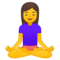 Person in Lotus Position emoji on Google